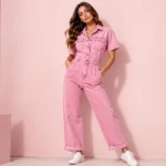 Pink Denim Jumpsuit: A Stylish and Fun Fashion Choice for Every Season