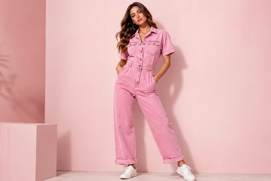 Pink Denim Jumpsuit: A Stylish and Fun Fashion Choice for Every Season