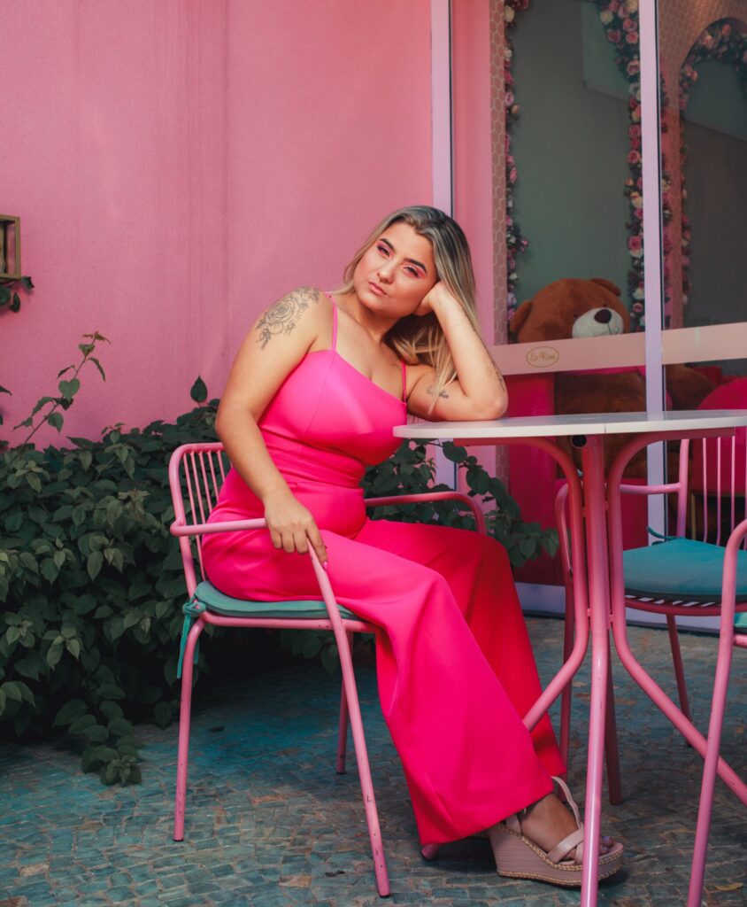 Pink Sequin Jumpsuit