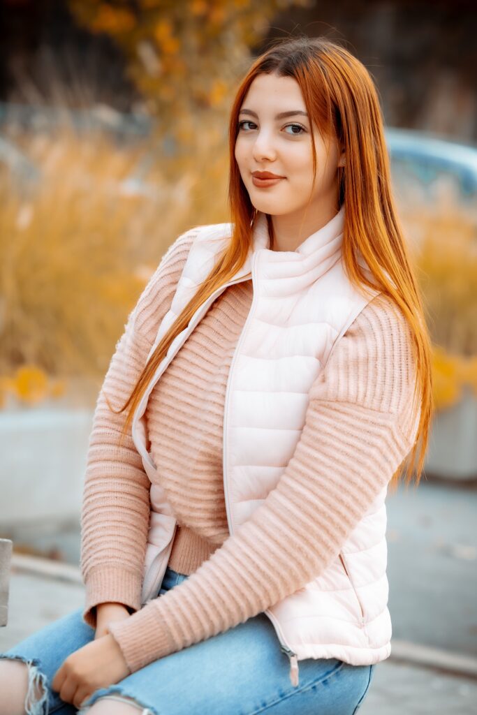 Pink puffer vest 