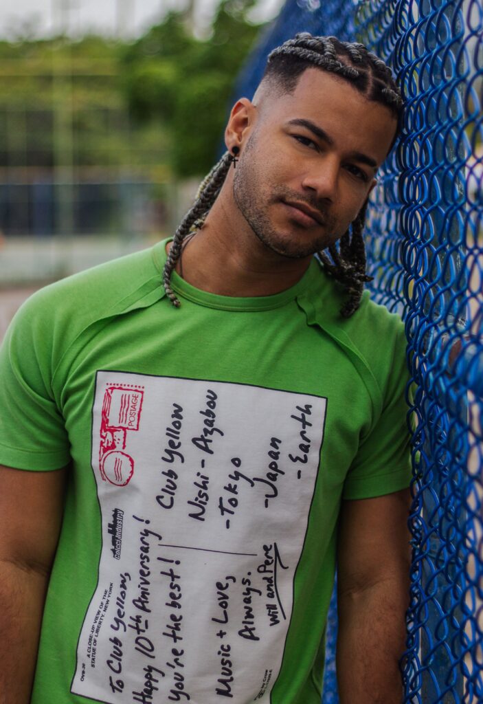 lime green graphic tee