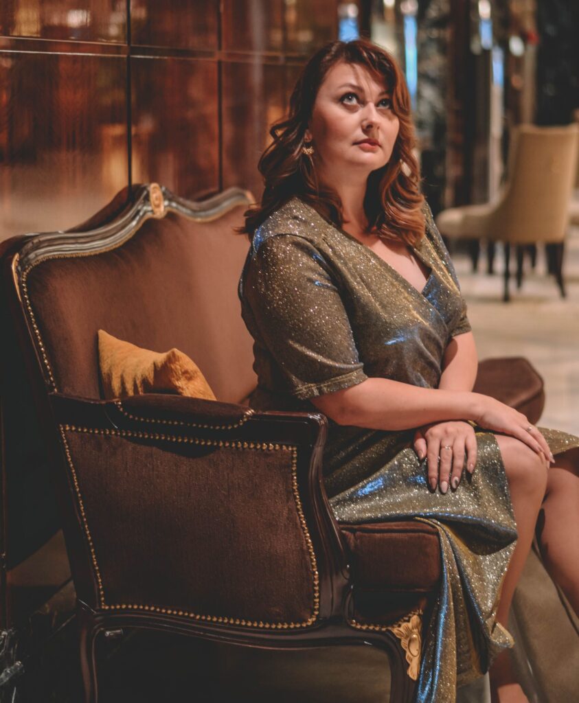 metallic gold plus size dresses
