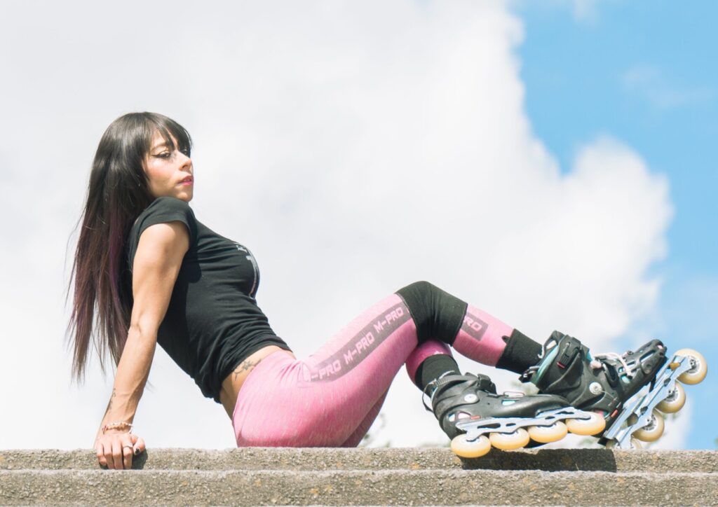 pink capri leggings