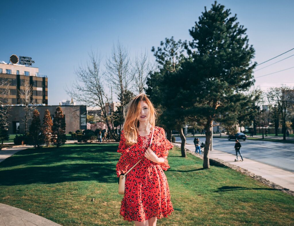 pink cheetah print dress