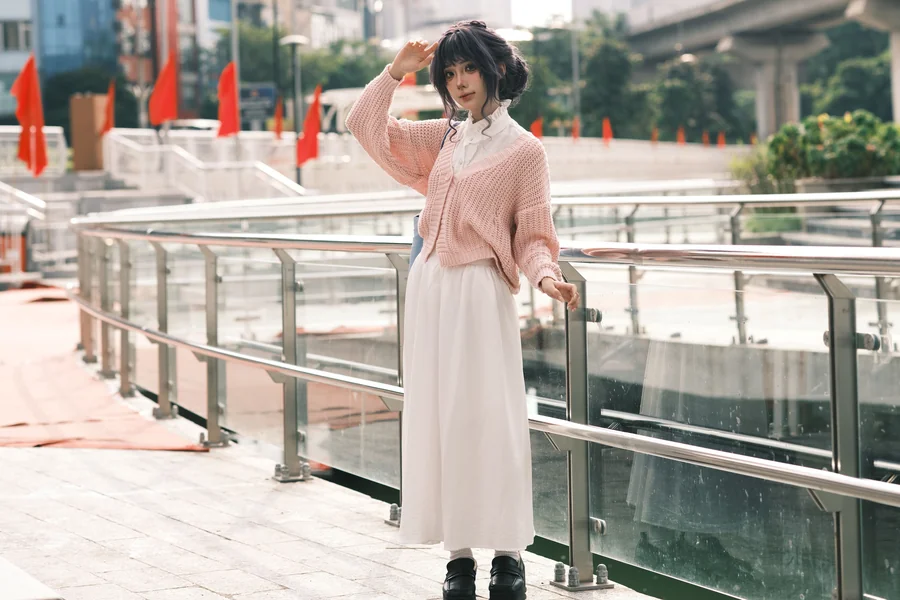 pink sweater set