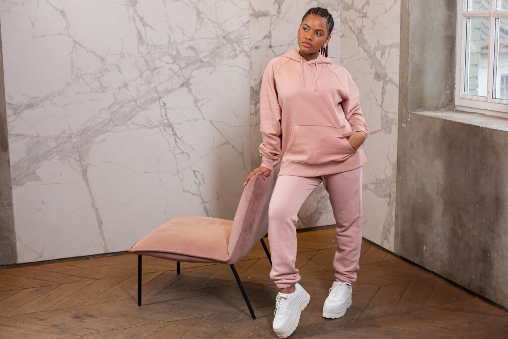 pink sweatsuit set