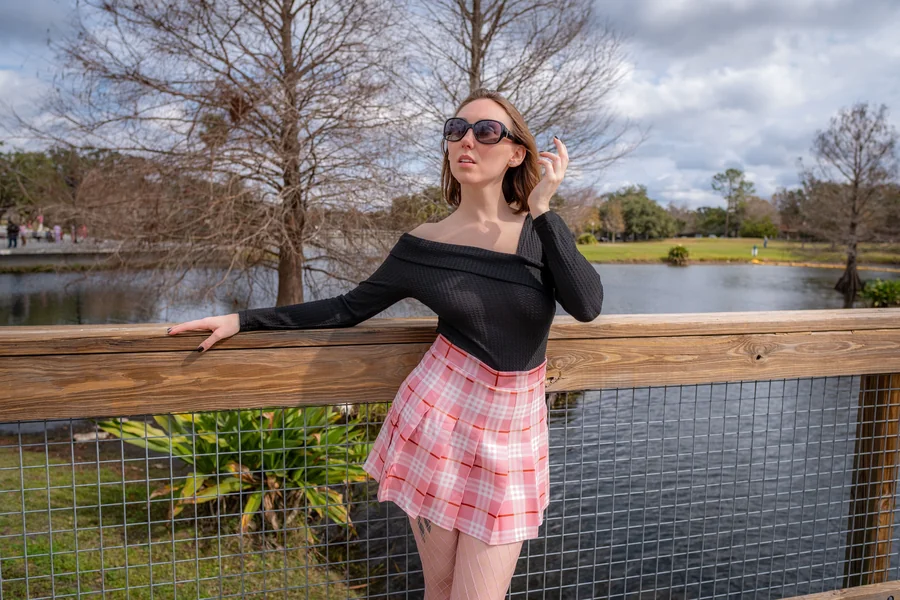 plaid skirt