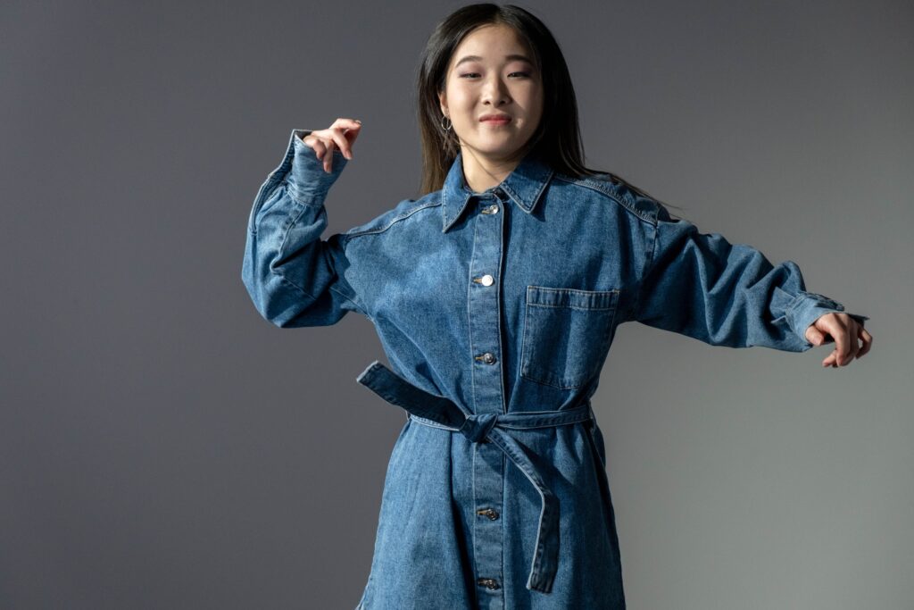 Plus Size Denim Dress